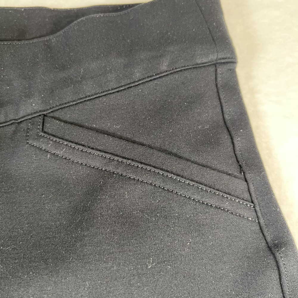 Spanx Pants Womens Medium Tall Black High Rise Skinny Leg Stretch Ponte Pull On - Picture 3 of 11